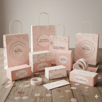 Personalização em Pequenas Tiragens de Embalagens: Soluções Rosa Morena para Pequenos Empreendedores